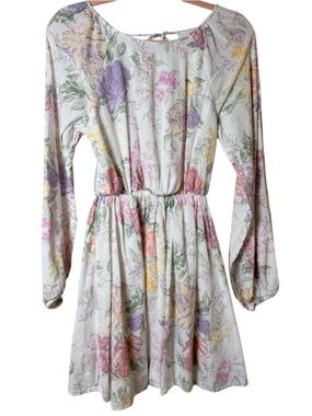 Divided XS White Elastic Waistband Skirt with Black Logo Tab